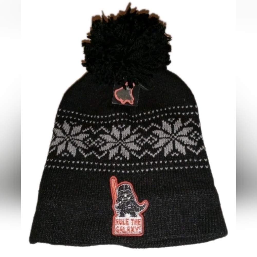 *Star Wars DARTH VADER* Skull Cap/Beanie/Winter Hat! Dark Winter. Blk/Gry Unisex